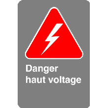 Danger haut voltage - Normes CSA