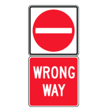DO NOT ENTER / WRONG WAY
