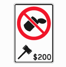 NO LITTERING AND MAXIMUM FINE