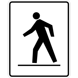 Pedestrian crosswalk right
