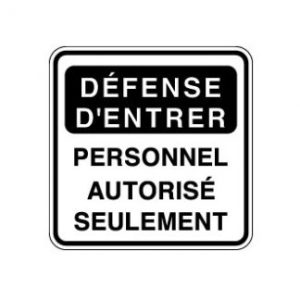 Défense d'entrer