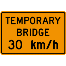 TEMPORARY BRIDGE XX KM/H Tab