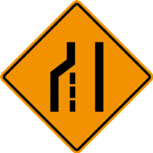LEFT LANE CLOSED AHEAD