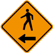 PEDESTRIAN DIRECTION LEFT