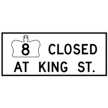 HIGHWAY SECTION CLOSED