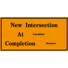 NEW INTERSECTION AT XX, COMPLETION XX
