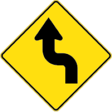 SHARP REVERSE CURVE LEFT
