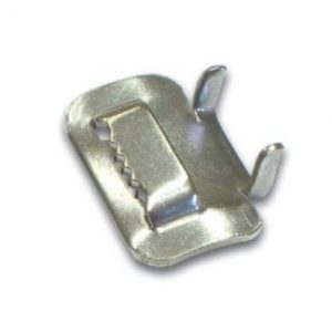 Boucles d'attache ouvertes en acier inoxydable de 1/2" de large.