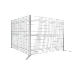 Clôture de chantier au sol