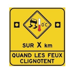 Chaussée glacée sur X km QFC