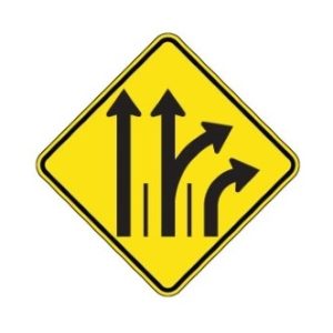 Signal avancé de direction des voies