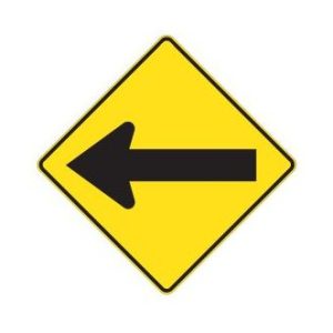 Voies convergeantes à gauche