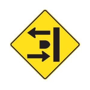 Intersection avec chaussées séparées