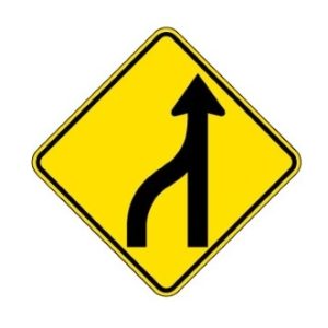 Perte de voie à gauche sur route à deux voies