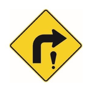 Visibilité restreinte dans une courbe (à droite) horizontale