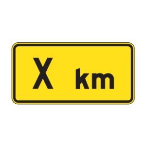 Panonceau de distance