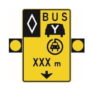 Signal avancé de voies réservées