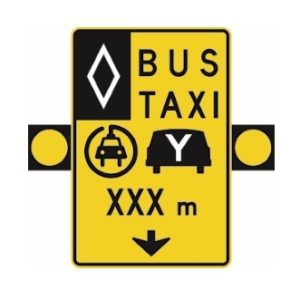 Signal avancé de voies réservées