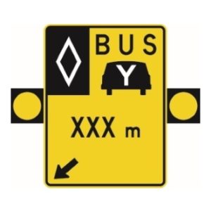 Signal avancé de voies réservées