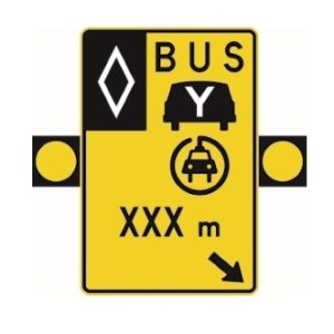 Signal avancé de voies réservées