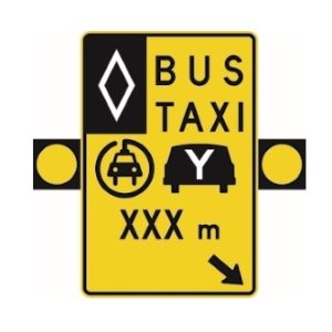 Signal avancé de voies réservées