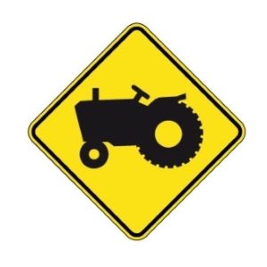 Sortie de véhicules agricoles