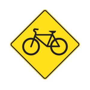 Passage pour bicyclettes ou présence de cyclistes