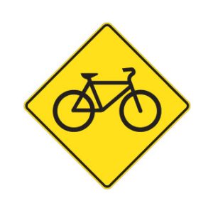 Passage pour bicyclettes ou présence de cyclistes