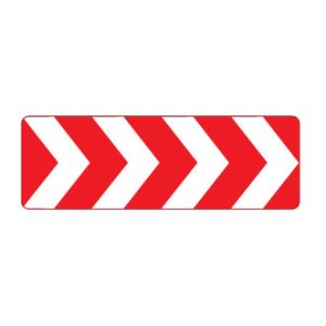 Chevron enlignement pour carrefour giratoire