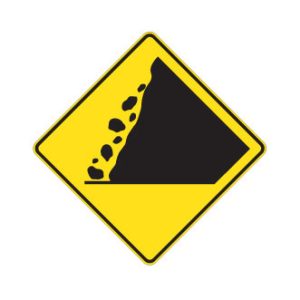 Risque de chute de pierres