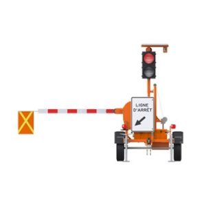 Barrière Signaleur sur remorque