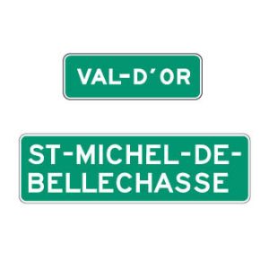 Entrée d'agglomération