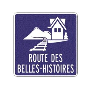 Panneau d'acheminement vers la route ou le circuit touristique