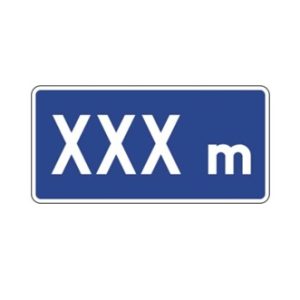 Panonceau de distance