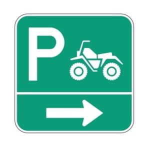 Aire de stationnement pour véhicule tout-terrain