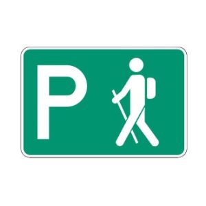 Aire de stationnement pour randonneurs