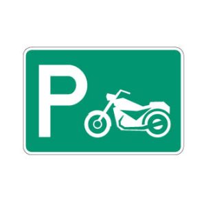 Aire de stationnement pour motocyclettes