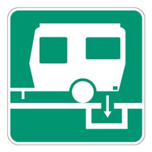 Lieu pour vidange de véhicule récréatif