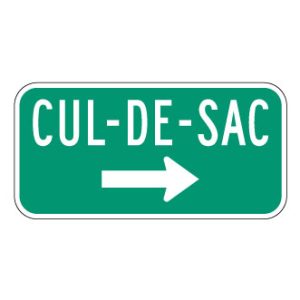 Présignalisation de cul-de-sac à droite