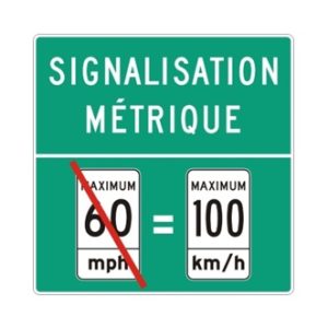 Signalisation métrique