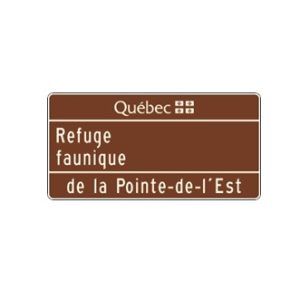 Entrée d'un refuge faunique avec secteur