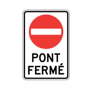 Pont fermé