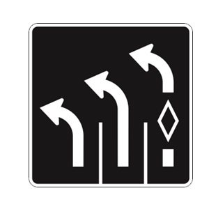 Direction des voies (avec macle de voie réservée)