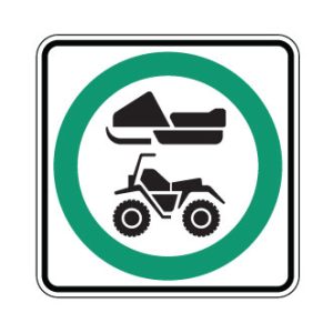 Trajet obligatoire pour motoneiges et véhicules tout terrain