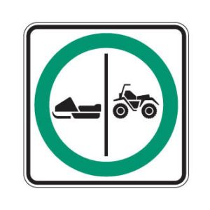 Trajet obligatoire séparé pour motoneigistes et quads