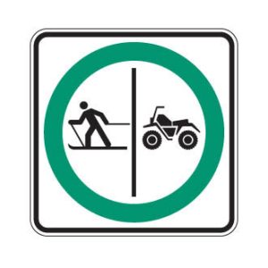 Trajet obligatoire séparé pour quads et skieurs de fond
