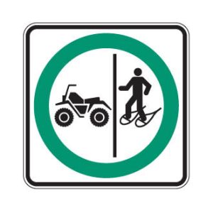 Trajet obligatoire séparé pour quads et raquetteurs