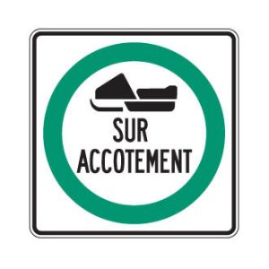 Obligation de circuler sur l'accotement