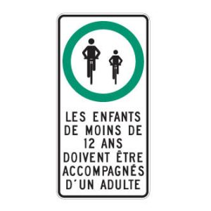 Obligation de circuler avec un adulte