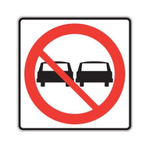 Interdiction de dépasser